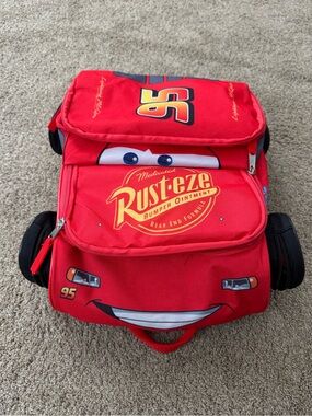 Rust-eze Lightning McQueen Red Backpack